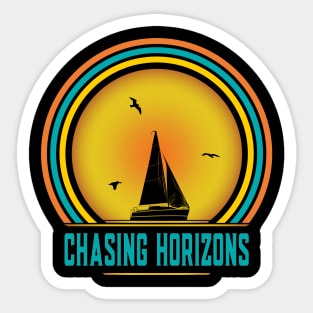 Chasing Horizons - Sailing Sticker